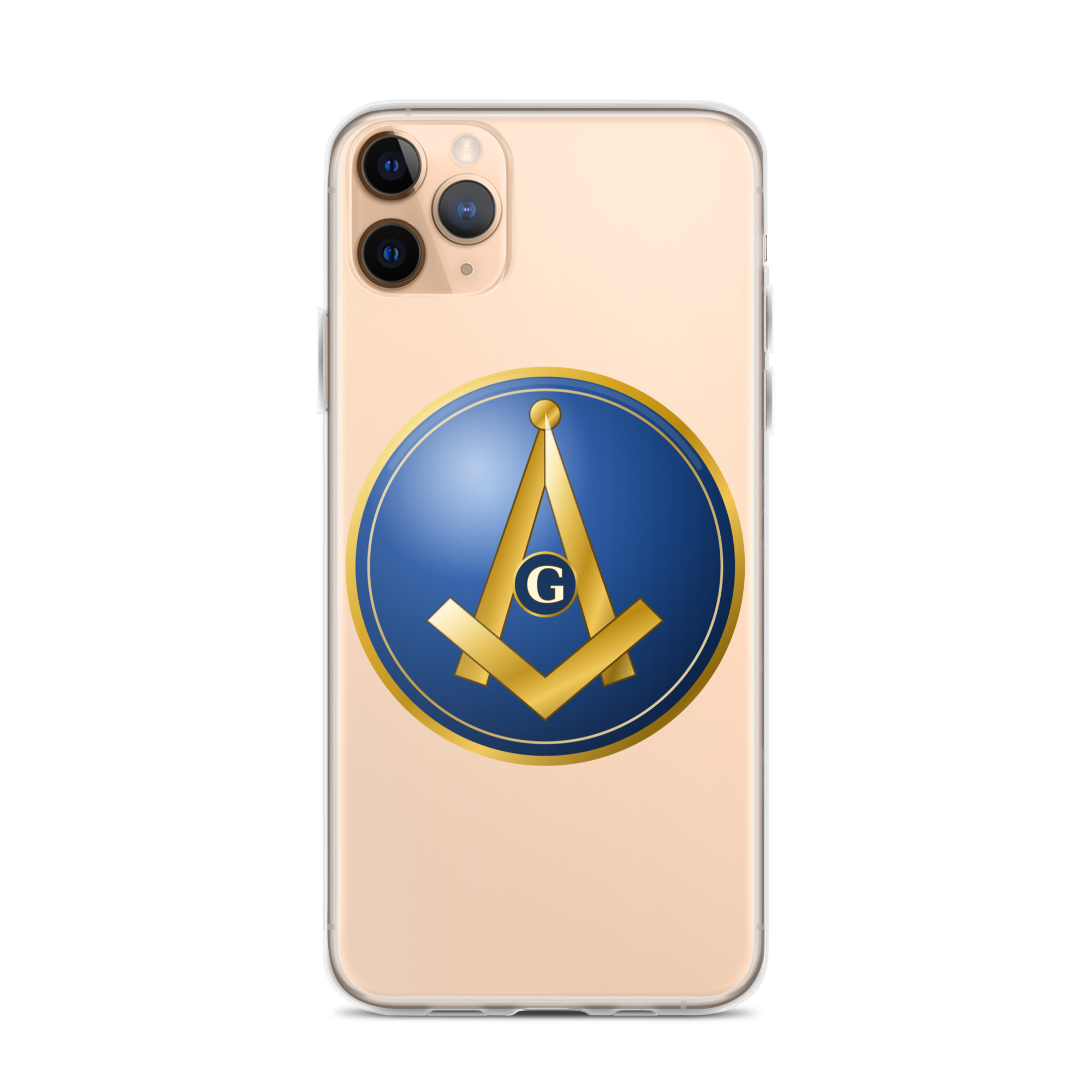 Modern Square & Compass Clear Case for iPhone® - Image 2
