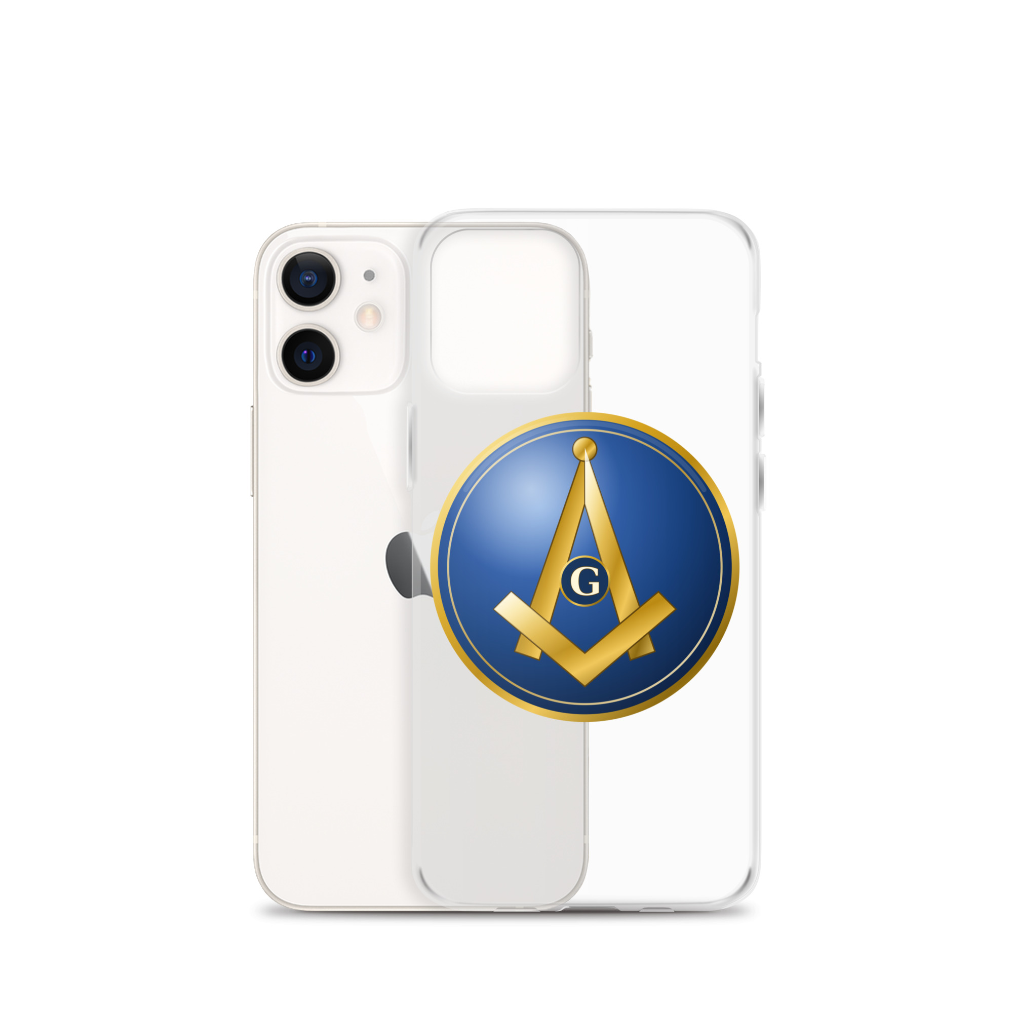 Modern Square & Compass Clear Case for iPhone® - Image 8