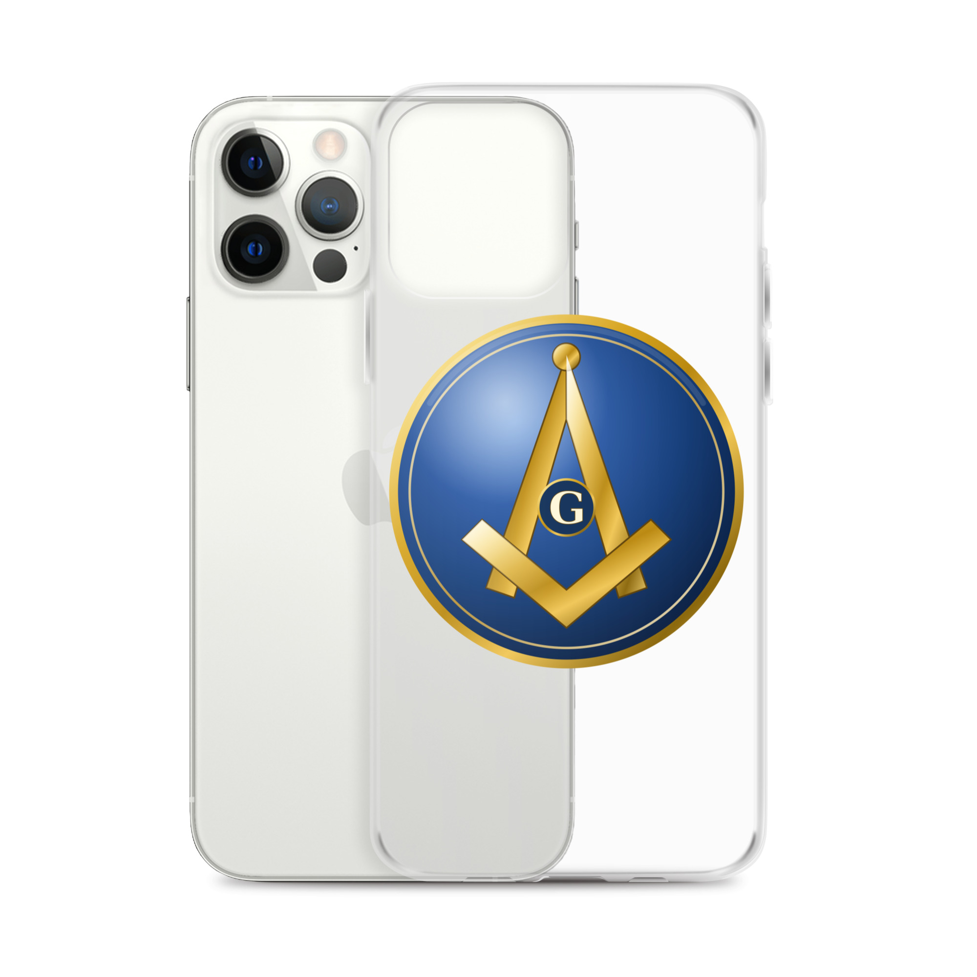 Modern Square & Compass Clear Case for iPhone® - Image 10