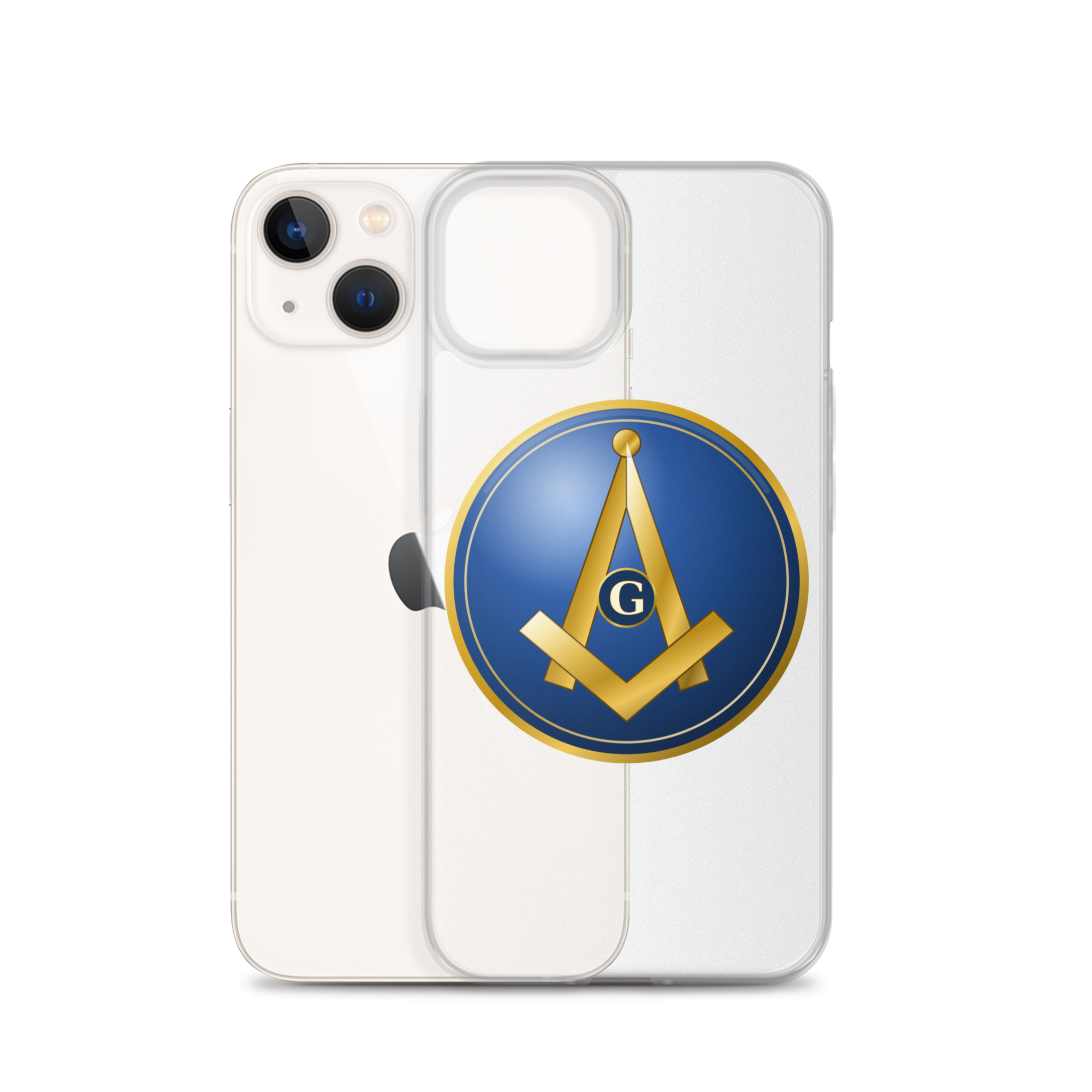 Modern Square & Compass Clear Case for iPhone® - Image 22