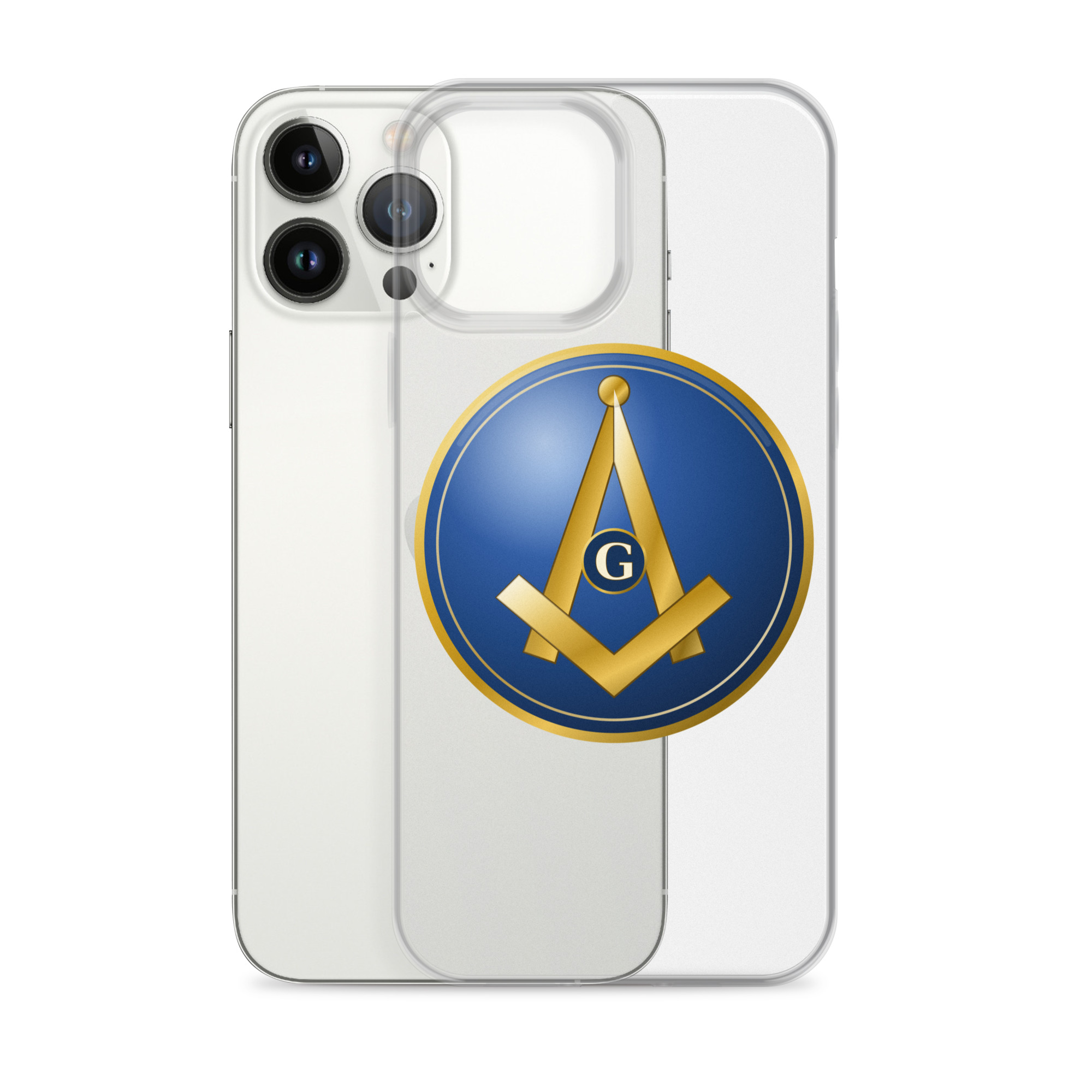 Modern Square & Compass Clear Case for iPhone® - Image 18