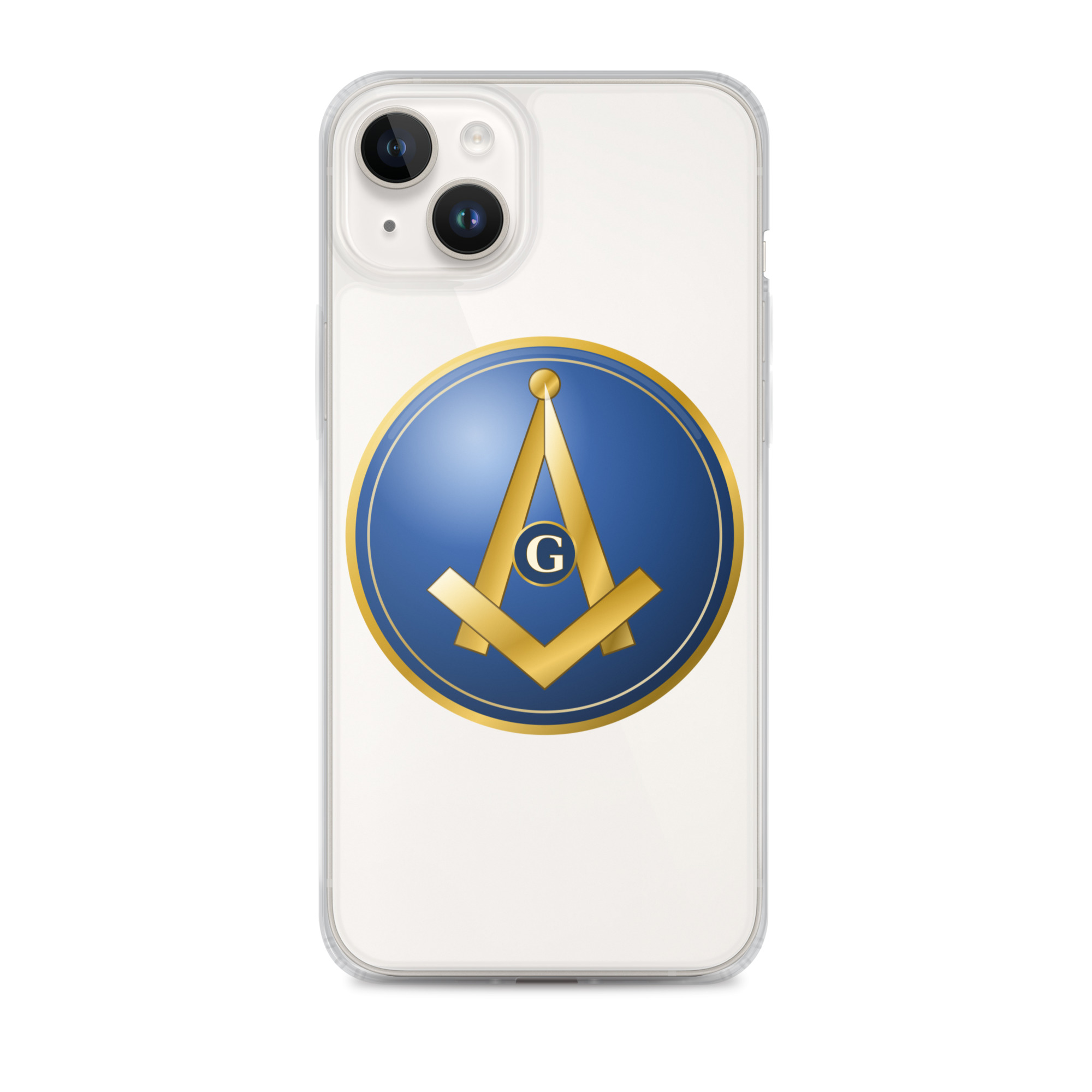 Modern Square & Compass Clear Case for iPhone® - Image 23