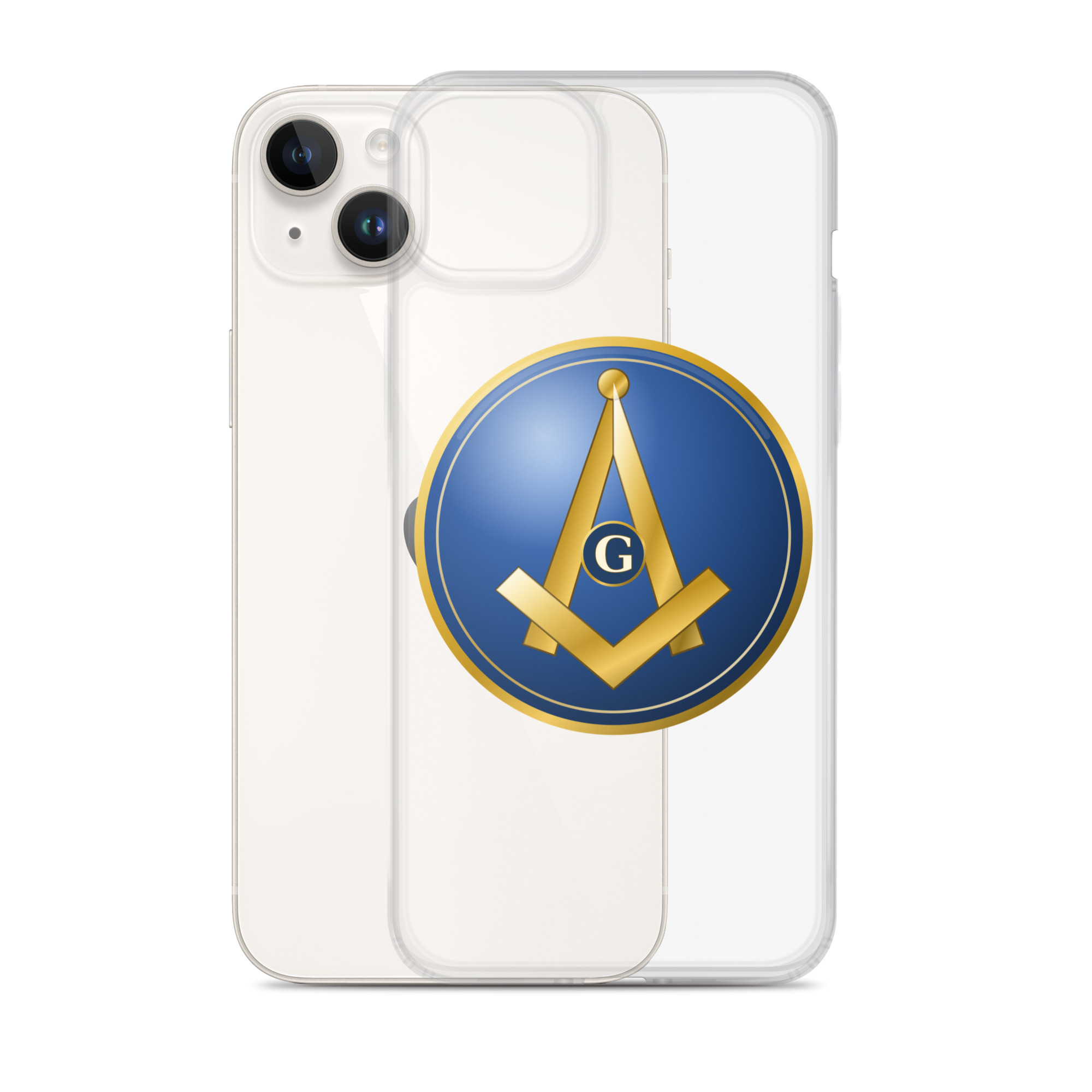 Modern Square & Compass Clear Case for iPhone® - Image 24