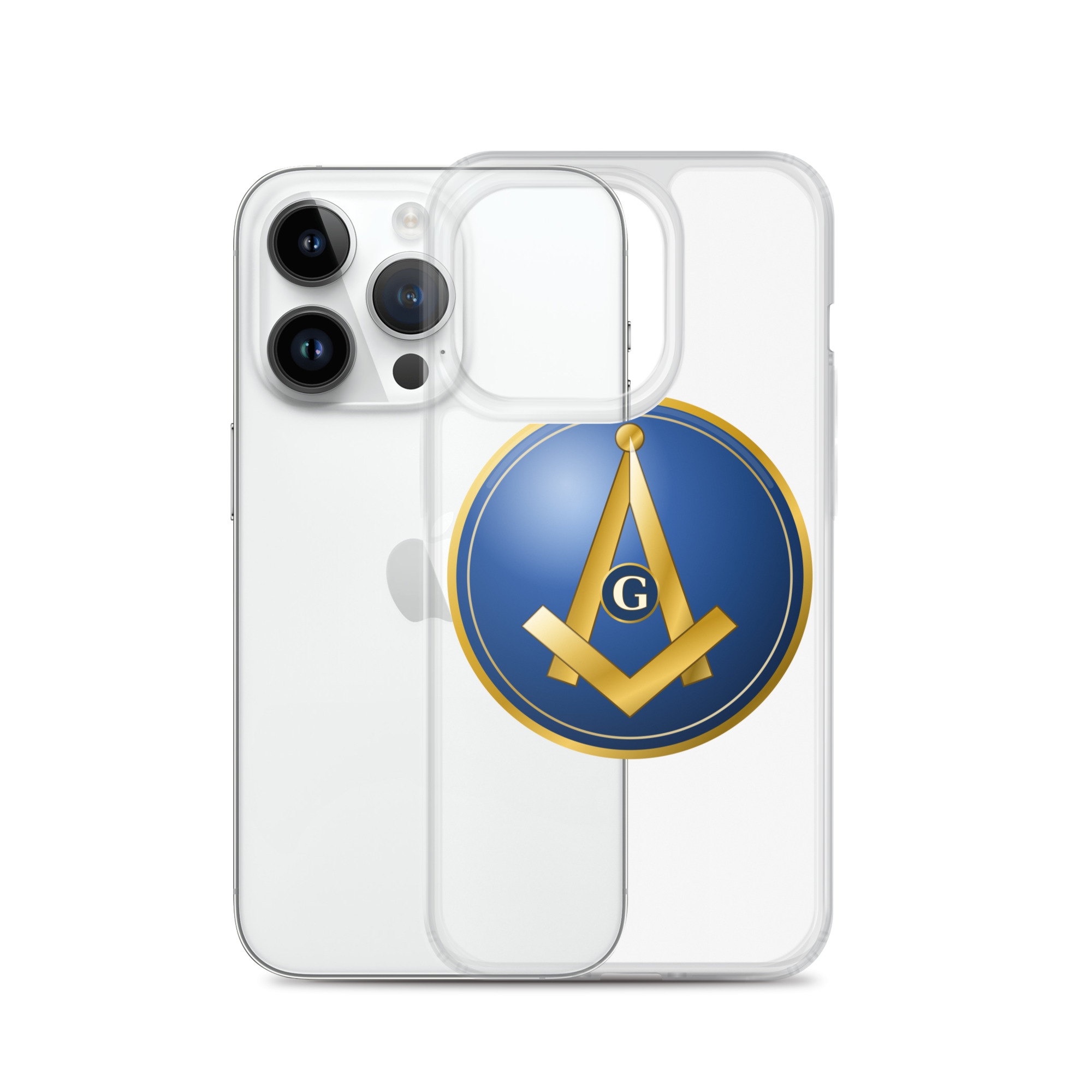 Modern Square & Compass Clear Case for iPhone® - Image 28