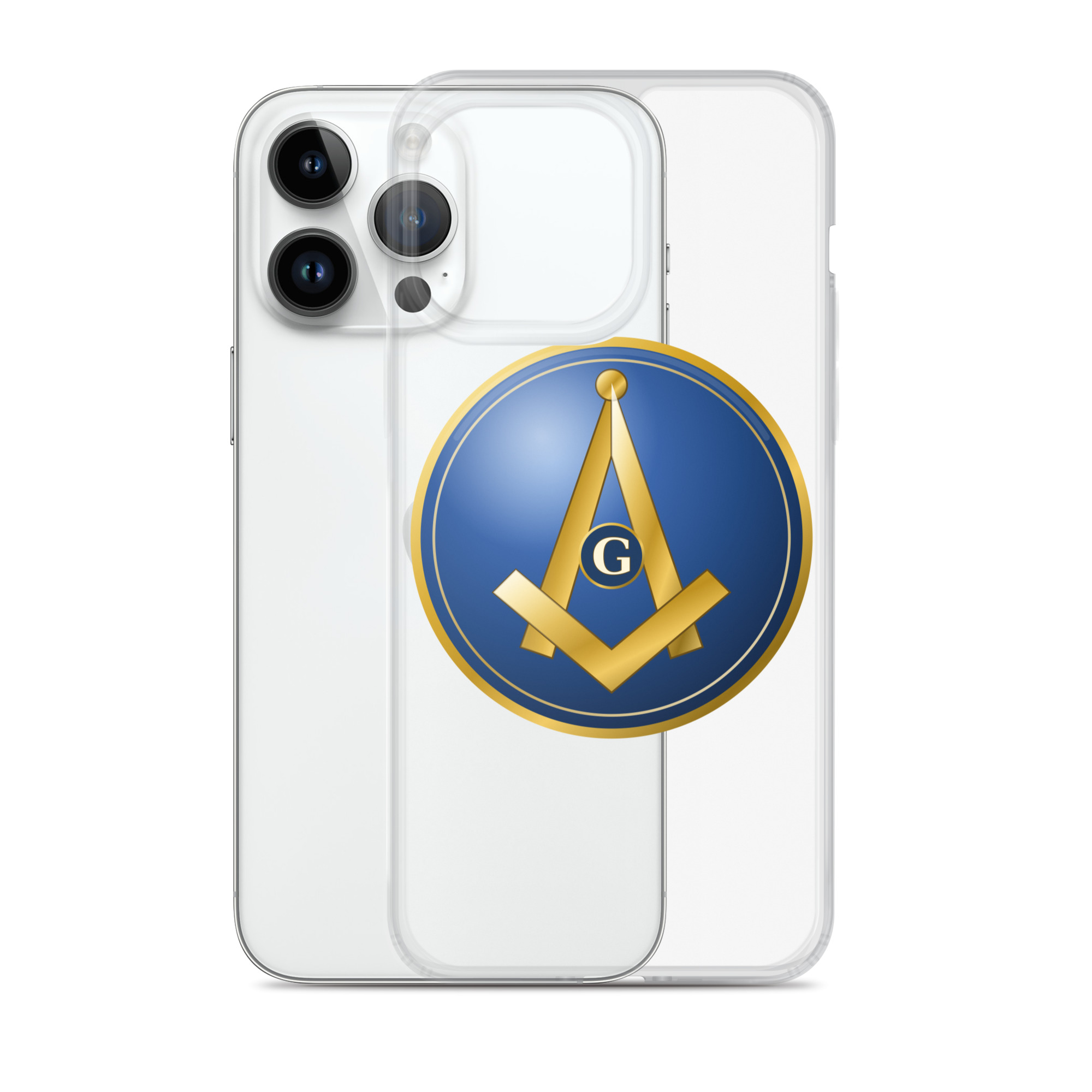 Modern Square & Compass Clear Case for iPhone® - Image 26