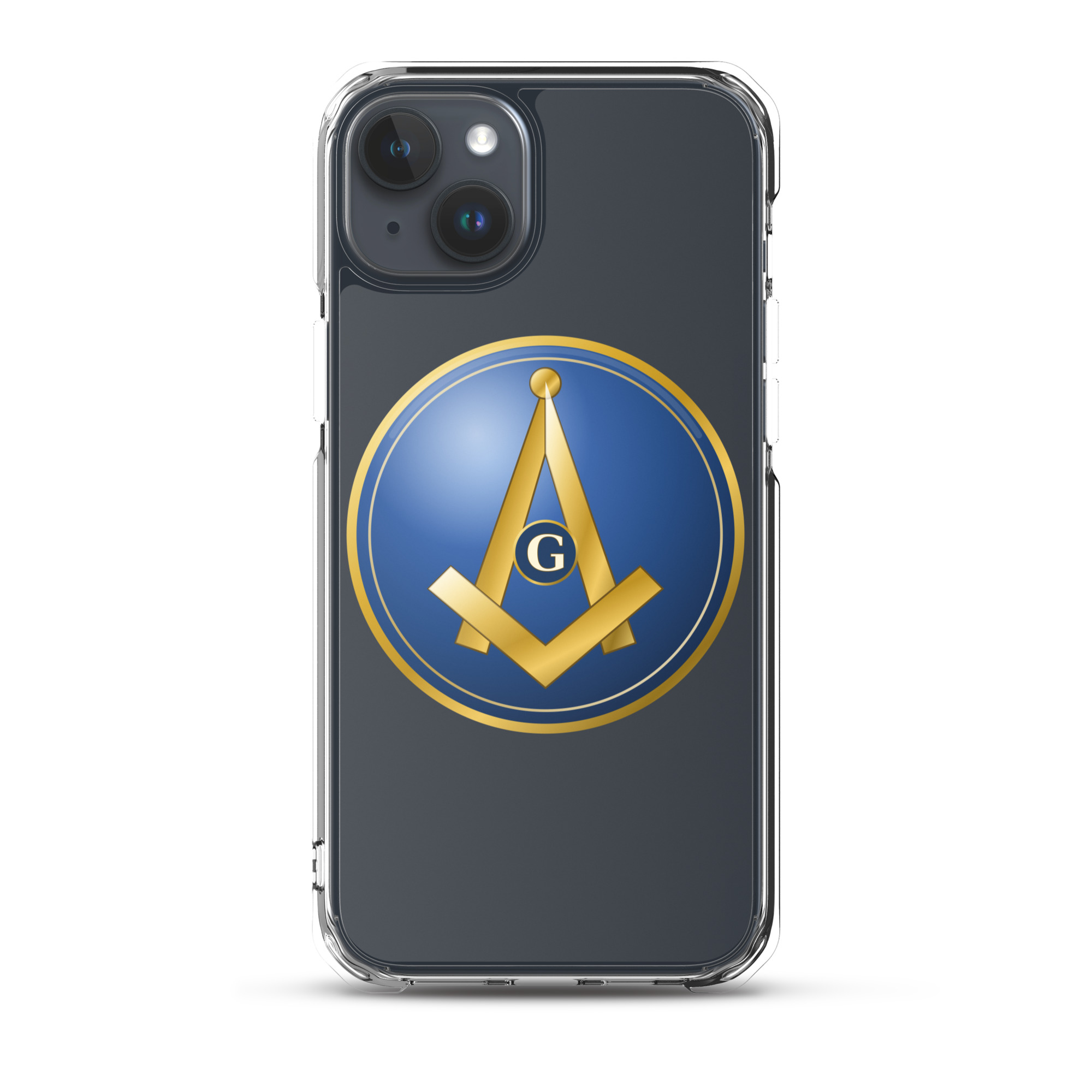 Modern Square & Compass Clear Case for iPhone® - Image 31