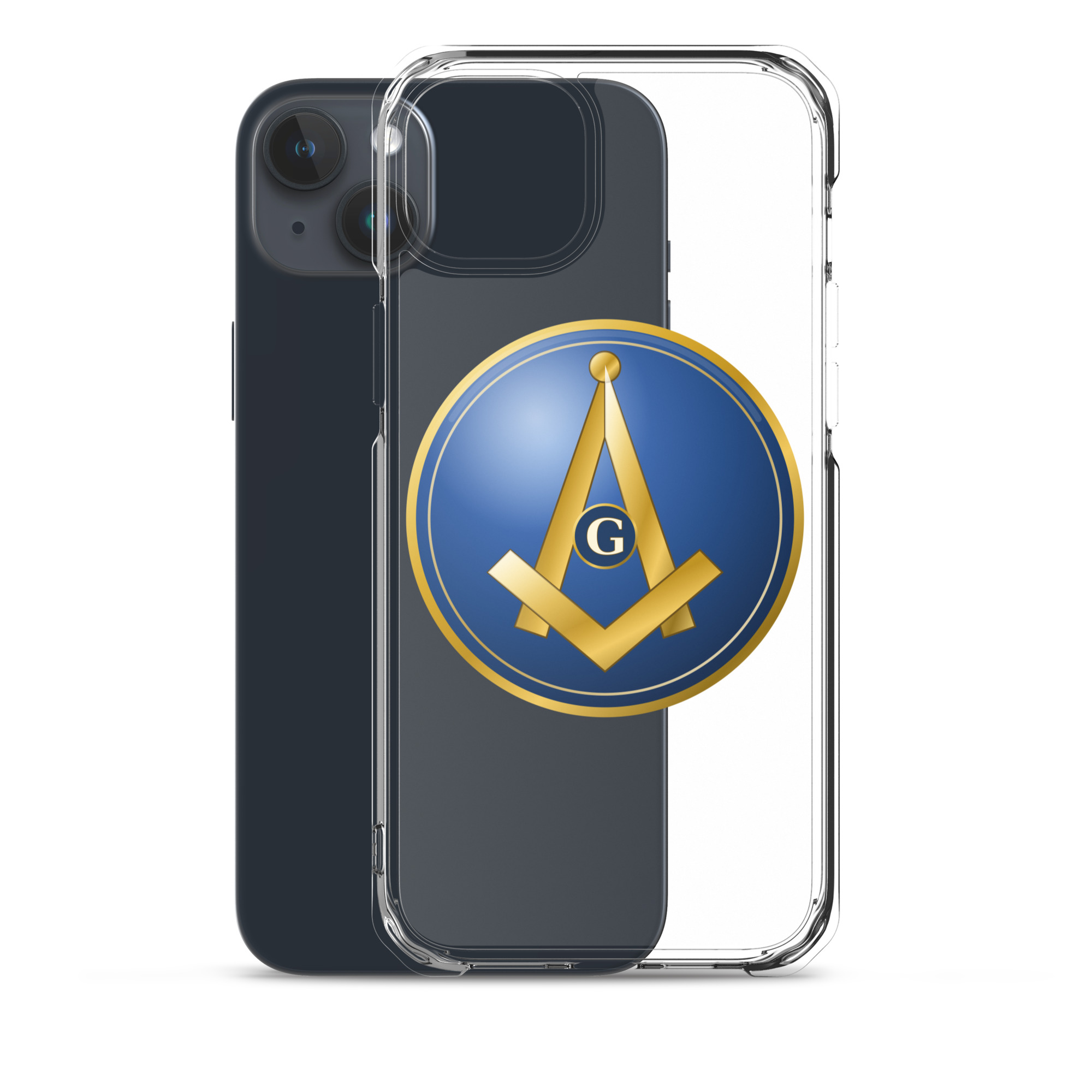 Modern Square & Compass Clear Case for iPhone® - Image 32