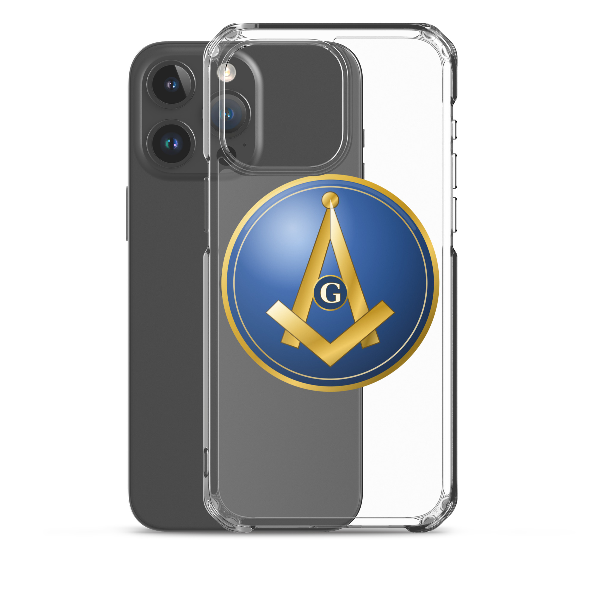 Modern Square & Compass Clear Case for iPhone® - Image 34