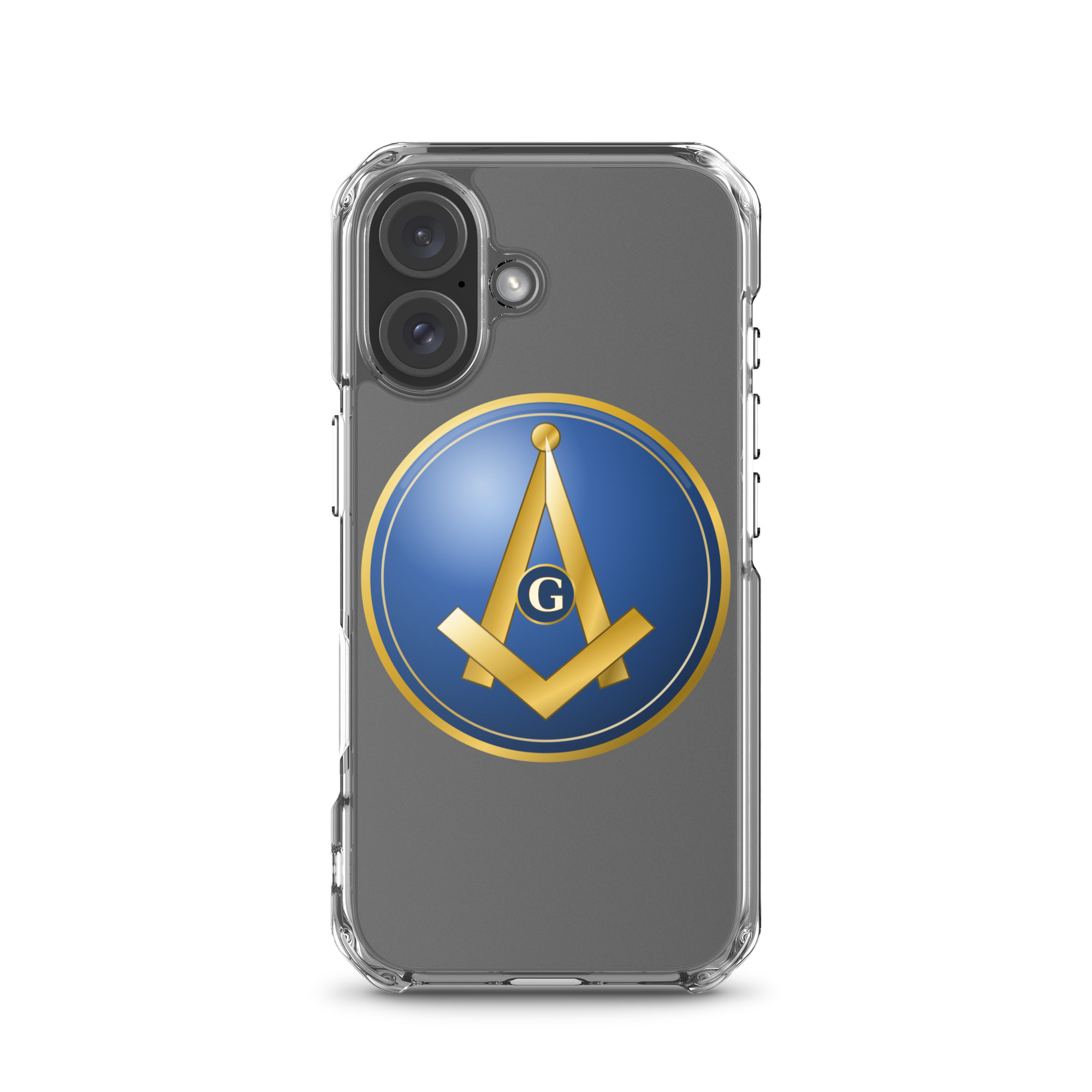 Modern Square & Compass Clear Case for iPhone® - Image 45