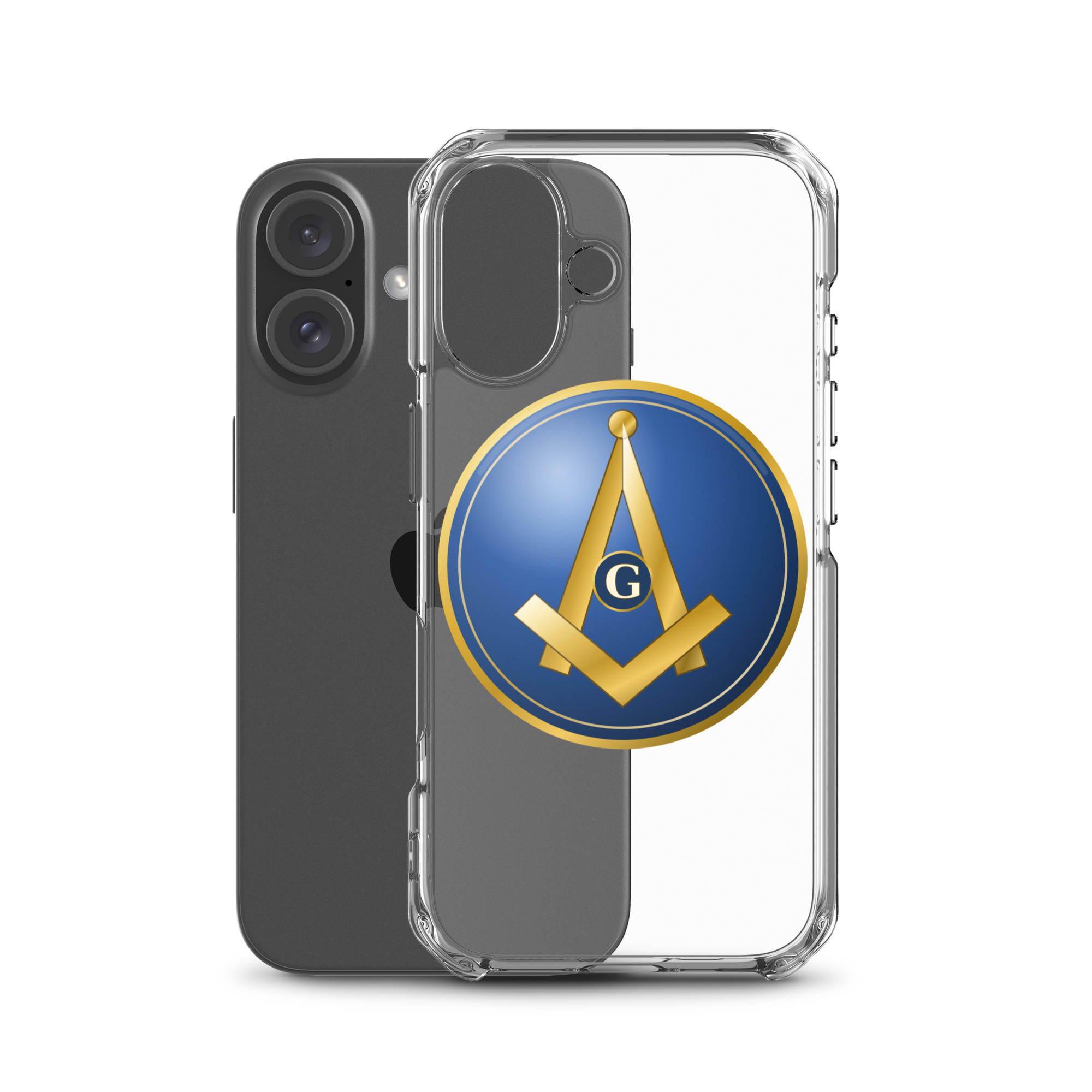 Modern Square & Compass Clear Case for iPhone® - Image 46