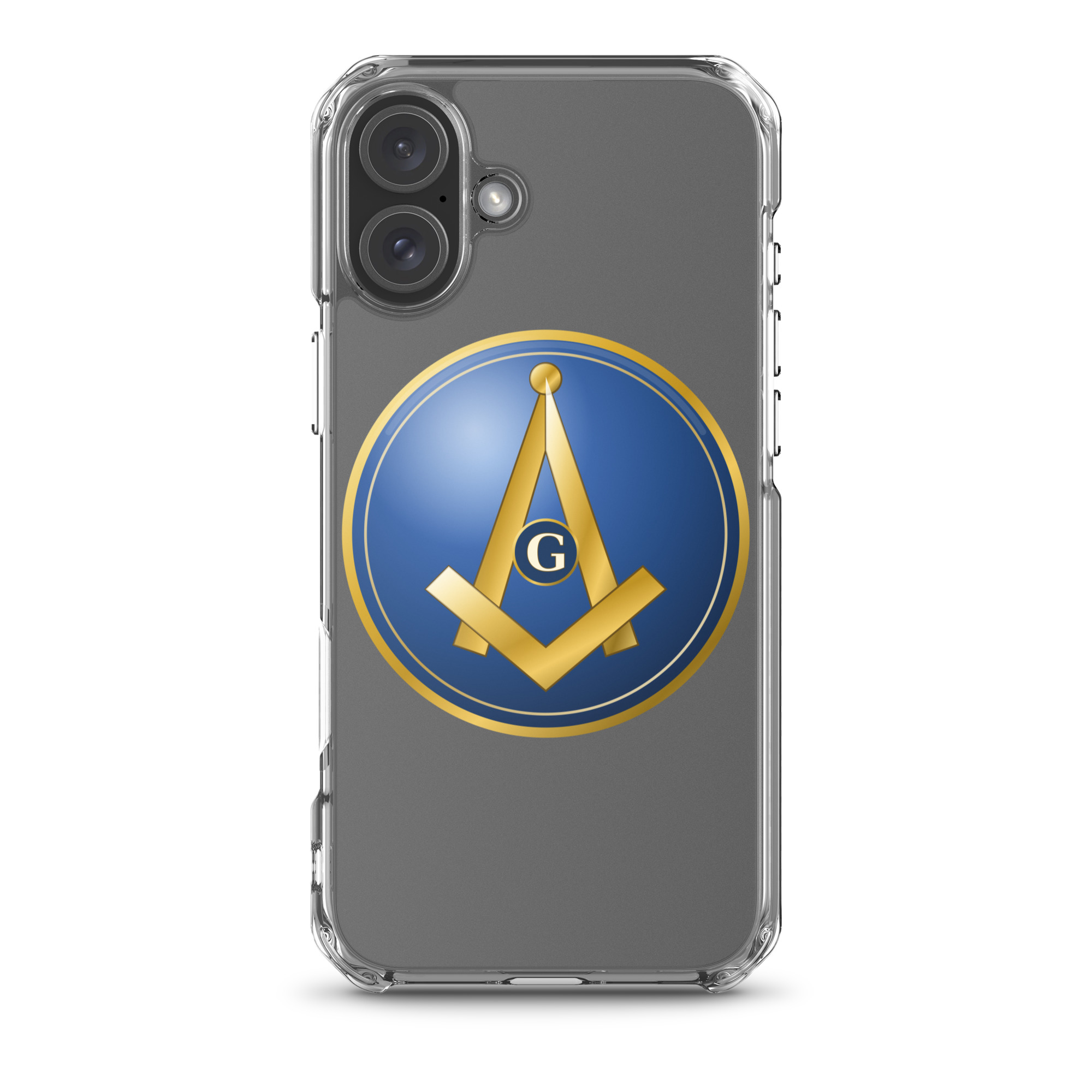 Modern Square & Compass Clear Case for iPhone® - Image 39