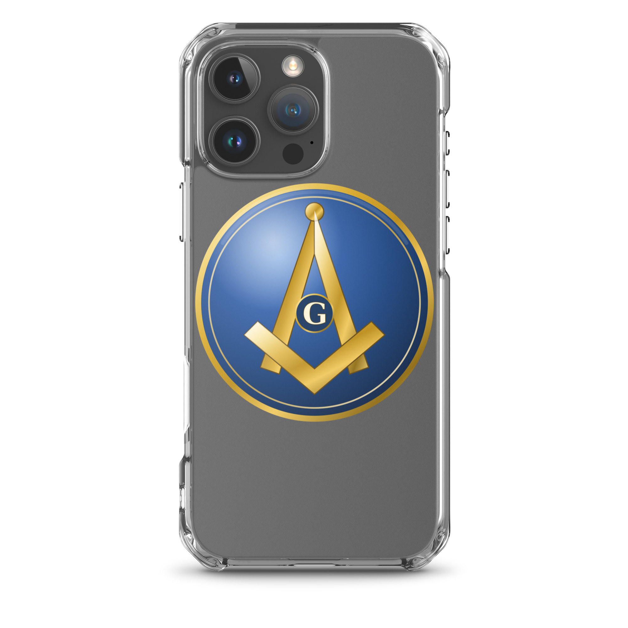 Modern Square & Compass Clear Case for iPhone® - Image 41