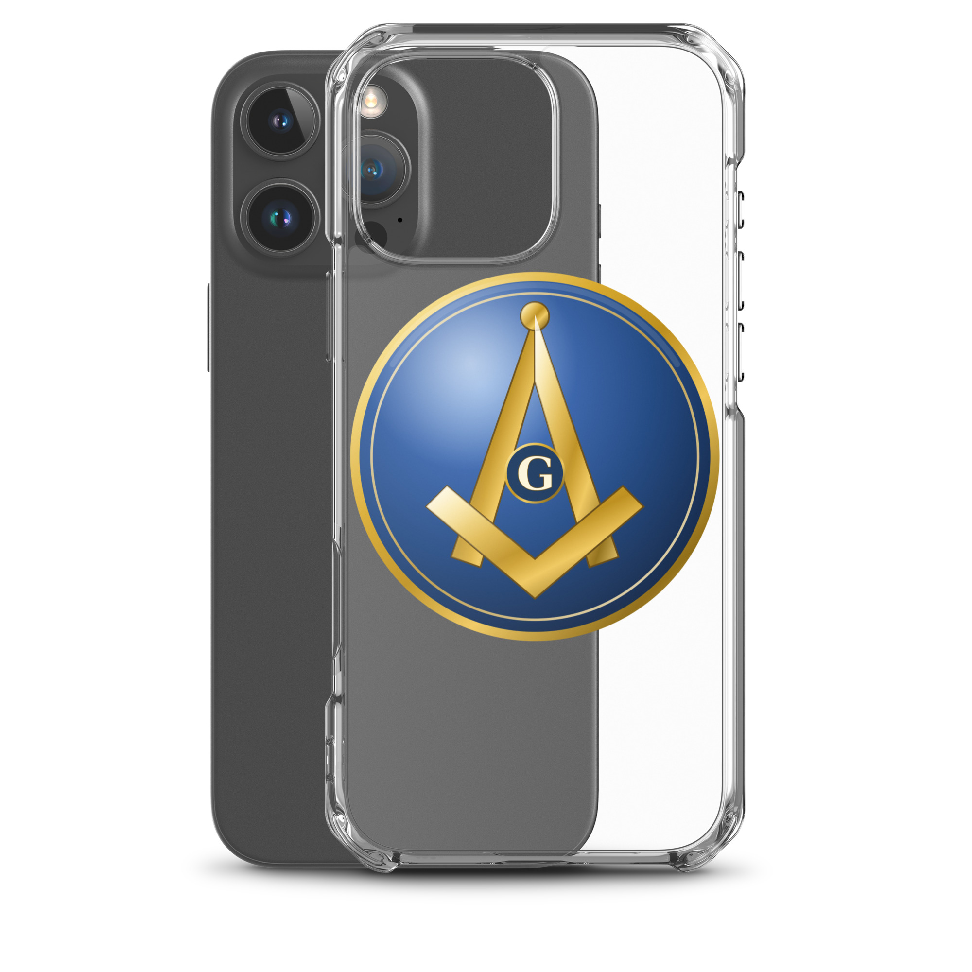 Modern Square & Compass Clear Case for iPhone® - Image 42