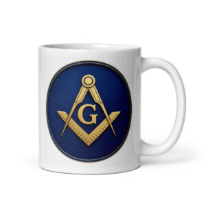 Classic Square & Compass Glossy Coffee Mug